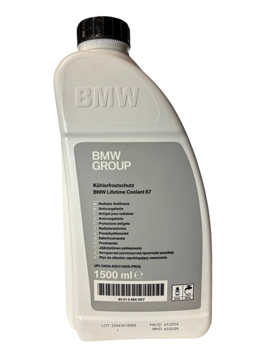 BMW Lifetime Coolant 87 ANTIFREEZE 1.5L Blue (83515A6CDD7)