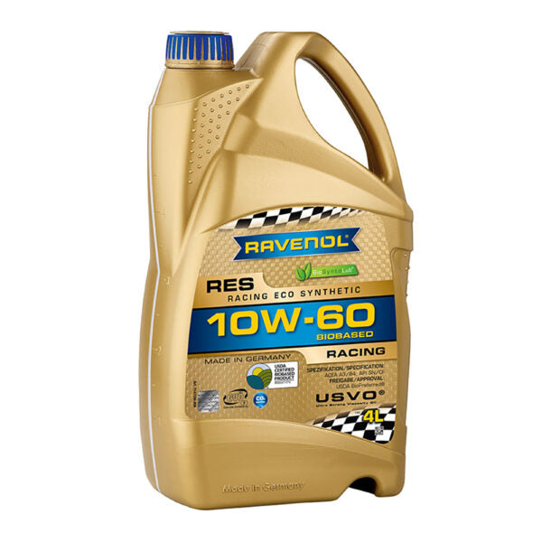 Моторно масло RAVENOL Racing Eco Synthetic RES 10W-60 4 л.